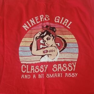 Niners Girl Red Women's Shirt